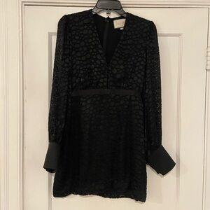 Black Print Alexis Mini Dress